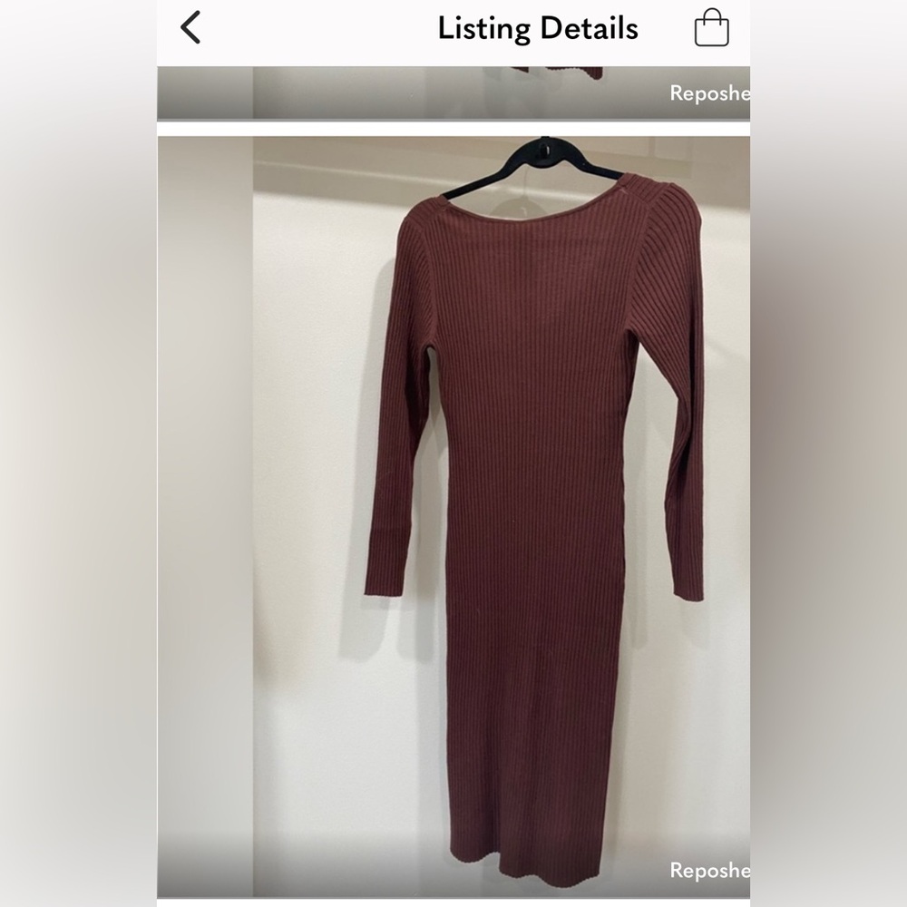 NWOT Babaton merino dress sweater dress - Picture 3 of 7